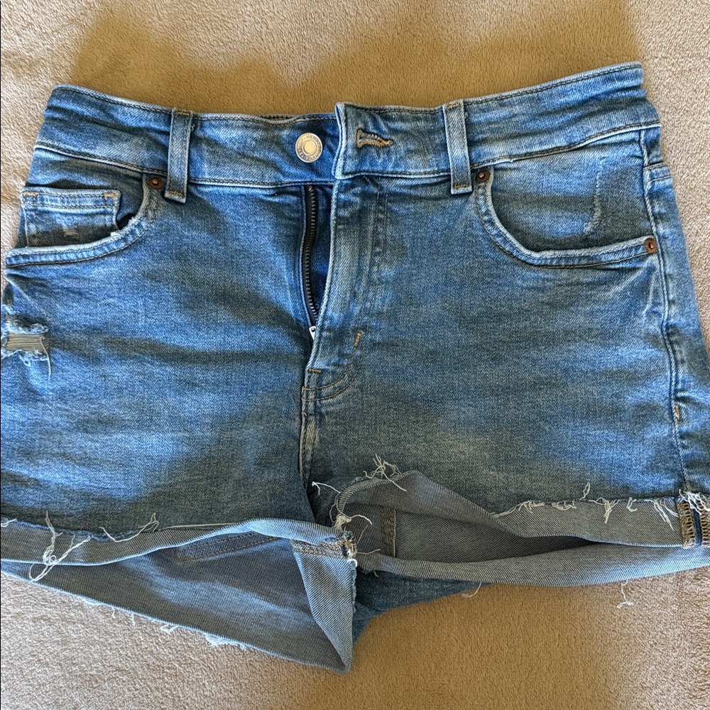 H & M short Denim Blue Women's Shorts